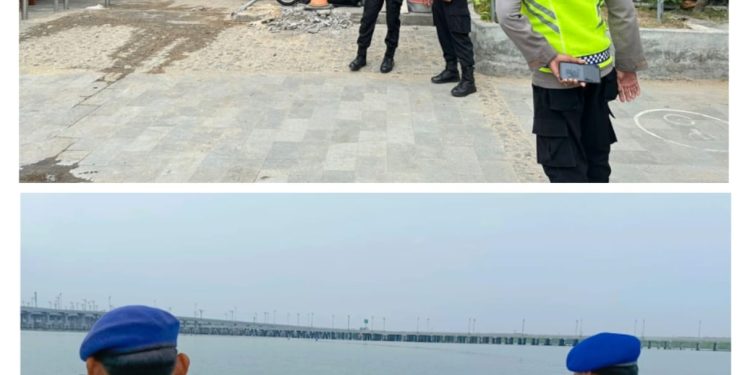 Pemilu Semakin Dekat Satgas Polairud Sampaikan Pesan Kamtibmas Di Pantai Karang