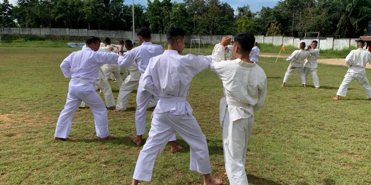 Ujian Kesemaptaan Jasmani dan Beladiri Polri berkala semester I 2024 personel Satbrimob Polda Kalbar