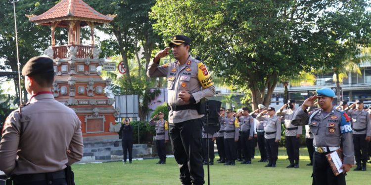 Polres Tabanan Gelar Upacara Bendera Hari Kesadaran Nasional
