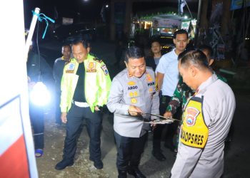 Sinergitas Polres Ngawi bersama TNI Maksimalkan Patroli Jaga Kamtibmas Jelang Pemilu 2024