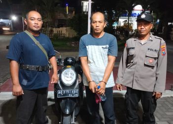 Curi Motor Milik Teman Anaknya Alasan Kepepet Bayar Hutang, Pelaku ditangkap Polsek Srengat