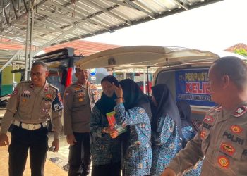 Inisiasi Perpustakaan Keliling, Kapolres Tulang Bawang Paparkan Manfaatnya