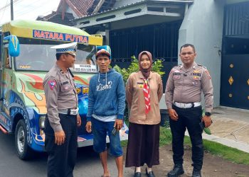 Himbauan Tentang Larangan Penggunaan Kereta Kelinci di Jalan Umum terus di Gaspol Sat Lantas Polres Kediri