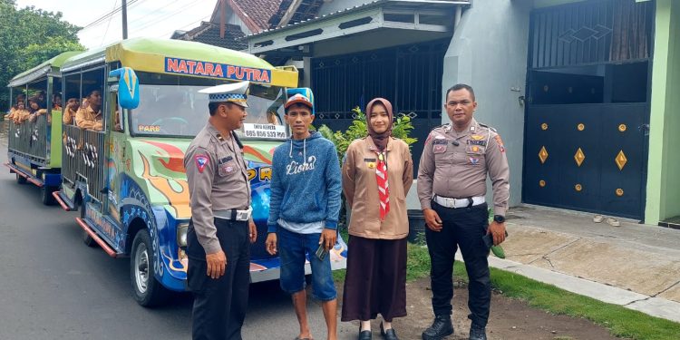 Himbauan Tentang Larangan Penggunaan Kereta Kelinci di Jalan Umum terus di Gaspol Sat Lantas Polres Kediri