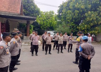Kesiapan Pengamanan Kampanye, Polres Jombang Gelar Apel Rayon Serentak