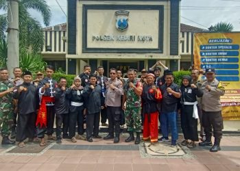 Polsek Kediri Kota, Gelar Curhat Kamtibmas Bersama Perguruan Silat