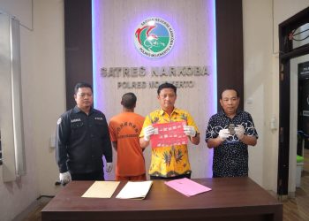 Polres Mojokerto Berhasil Ungkap Narkoba, Tersangka dan Puluhan Gram Sabu Diamankan