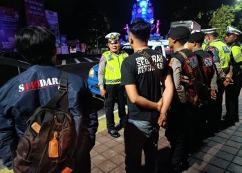 Cegah Balap Liar Kasat Lantas Polres Tabanan Gelar Patroli Malam Minggu