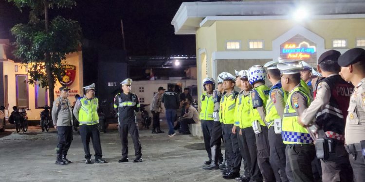 Patroli Harkantibmas Puluhan sepeda Motor Dengan Knalpot Brong Di Amanakan Sat Lantas Polres Kediri