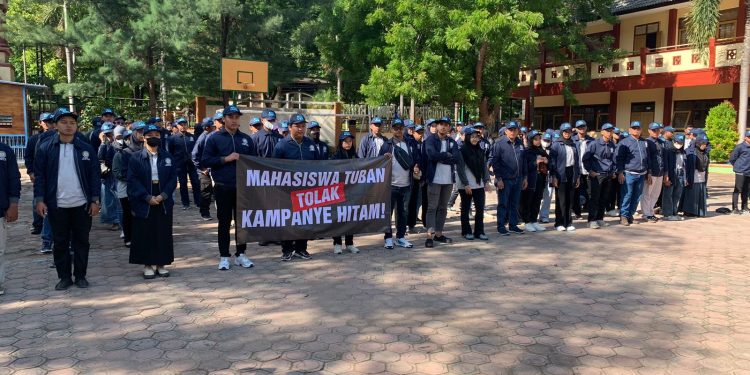 Dukung Pemilu 2024 yang Sehat, Mahasiswa di Tuban Tolak Kampanye Hitam dan Hoaks
