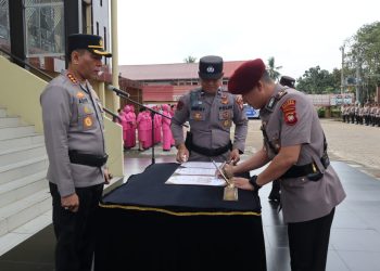 Kapolresta Pontianak Pimpin Serah Terima Jabatan Kasat Reskrim