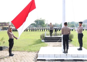 Pimpin Upacara Hari Kesadaran Nasional, Wakapolres Tulang Bawang Sampaikan Pesan Ini