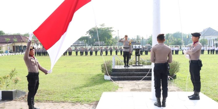 Pimpin Upacara Hari Kesadaran Nasional, Wakapolres Tulang Bawang Sampaikan Pesan Ini