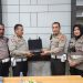 Sat Lantas Polres Kediri Menggunakan Sond Level Meter Untuk Menguji Kebisingan Knalpot