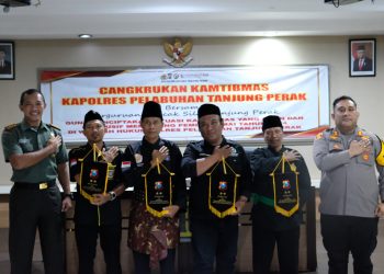 Polres Tanjungperak Gelar Cangkrukan Kamtibmas Bersama Perguruan Pencak Silat Untuk Pemilu Damai