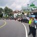 Pengamanan Sholat Jumat, Sekaligus Pengamanan Jalur yang di lalui Cawapres Nomor Urut.  1. Muhaimin