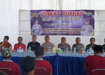 Jum’at Curhat Polres Kediri, Imbau Masyarakat Berpartisipasi Aktif Dalam Pemilu 2024