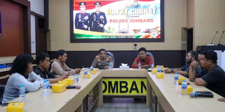 Polres Jombang Gelar Jumat Curhat dengan Jurnalis IJTI Munculkan Gagasan Baru