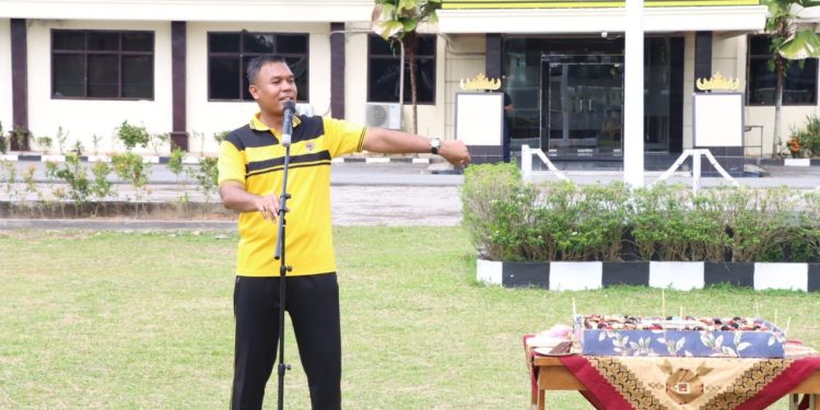 Polres Tulang Bawang Rayakan Ulang Tahun 29 Personelnya, AKBP James Sampaikan Pesan Ini
