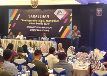 dr Agung Mulyono Menggelar Sarasehan” Partisipasi Masyarakat dalam Pemilu 2024.