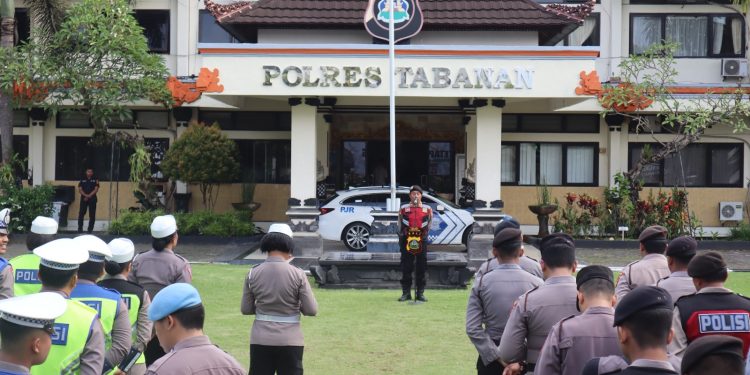 Ka Sub Satgas Pam Kantor Pimpim Apel Personil OMB Tahap Kampanye.” Siapkan Fisik dan Mental”