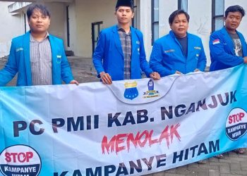 PC PMII Nganjuk Deklarasikan Tolak Kampanye Hitam Demi Pemilu yang Sehat dan Adil