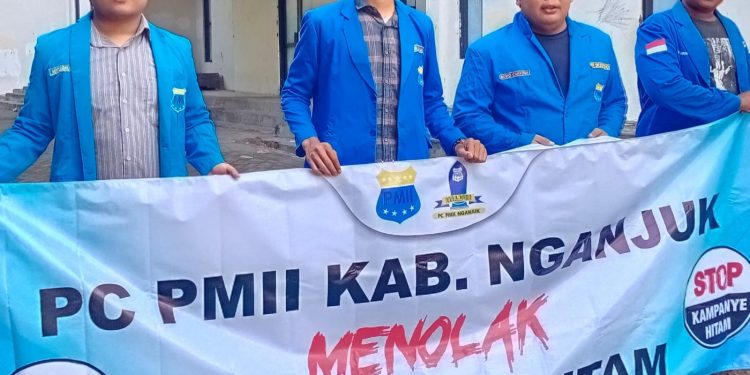 PC PMII Nganjuk Deklarasikan Tolak Kampanye Hitam Demi Pemilu yang Sehat dan Adil