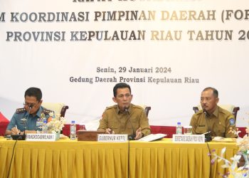 WAKAPOLDA KEPRI HADIRI RAPAT FORKOPIMDA PERSIAPAN PEMILU SERENTAK 2024