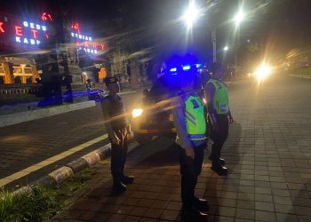 Antisipasi Gangguan Kamtibmas Malam Hari, Polres Tabanan Intensifkan Blue Light Patrol Gabungan Tiga Pilar