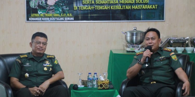 Jelang Serah Terima Jabatan Dandim, Tim Verifikasi Korem 043 Gatam Datangi Kodim 0426 Tulang Bawang