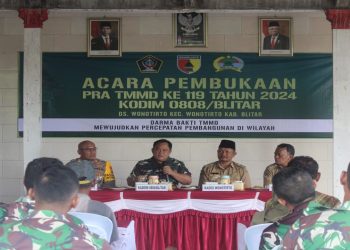 Kodim 0808/Blitar, Gelar Acara Pembukaan Pra TMMD Ke 119 TA. 2024