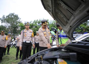 Kapolres Ngawi Cek Kendaraan Dinas, Pastikan Siap Amankan Pemilu 2024