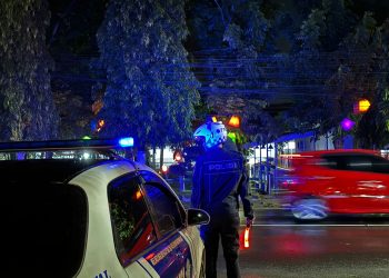 Unit Turjagwali Sat Lantas Polres Kediri Lakukan Patroli preventive Ke Kantor KPU dan Bawaslu Kab Kediri