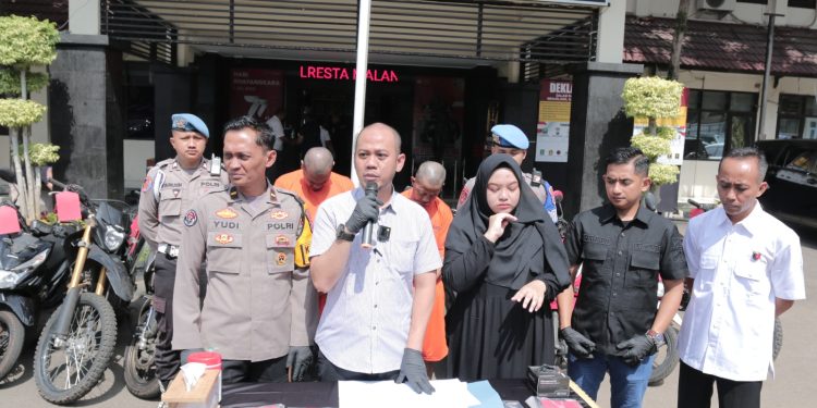 Polresta Malang Kota Berhasil Amankan Komplotan Curanmor, Tersangka Residivis Jaringan Antar Kota