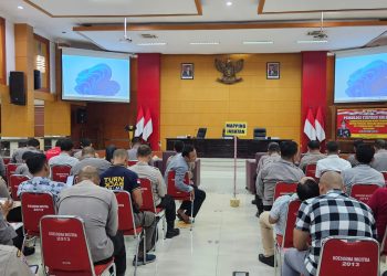 Ratusan PersonIl Polres Blitar Kota Ikuti Tes Psikologi Pemetaan Jabatan dan Pemakaian Senpi