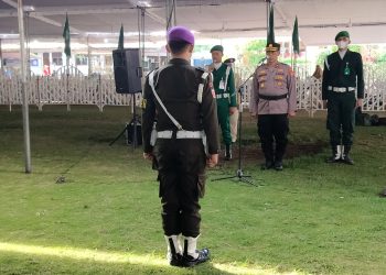 Jadi Irup Pembukaan Gelar Pasukan Kamtibum Mujahadah Kubro, Kapolsek Mojoroto Sampaikan Amanat Penting