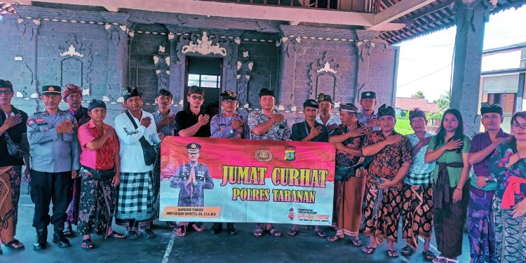 Jumat Curhat Polres Tabanan Sambangi Warga Subamia Tampung Curhatan Warga 