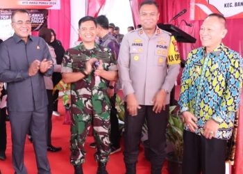 Danlanud BNY Hadiri Launching Kampung Damai Pemilu dan Kerukunan Beragama