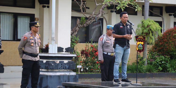 Karendal Ops Pimpin Apel Personil OMB tahap Kampanye ” Jaga Kesehatan “