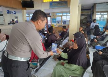Kanit Kamsel Sat Lantas Polres Kediri Himbau Warga pentingnya Kamseltibcar Lantas