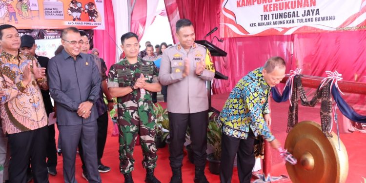 Launcing Kampung Damai Pemilu di Tulang Bawang, AKBP James: Pertama Kali di Lampung