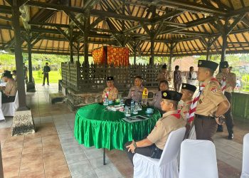 Waka Polres Tabanan Hadiri Pembukaan  Perkemahan Sabtu Minggu ( Persami ) Pramuka Saka Wira Kartika