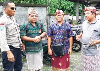 10 Hari Jelang Pemilu 2024, Bhabinkamtibmas Polres Tabanan Rutin Sambang Himbauan Harkamtibmas