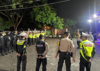Polres Kediri Kencangkan Patroli Gabungan Cipta Kondisi Jaga Kamtibmas Jelang Pemilu 2024