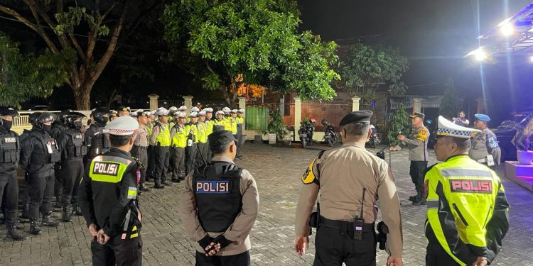 Polres Kediri Kencangkan Patroli Gabungan Cipta Kondisi Jaga Kamtibmas Jelang Pemilu 2024