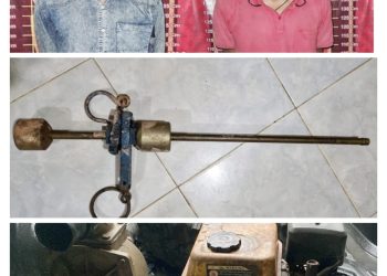 Polsek Dente Teladas Dibantu Warga Tangkap Dua Pelaku Curat Yang Beraksi di Kampung Sendiri