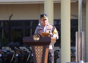 Apel Gelar Pasukan Polres Nganjuk dan Kodim 0810/Nganjuk Dalam Rangka Bulan Bakti TNI –Polri Tahun 2024