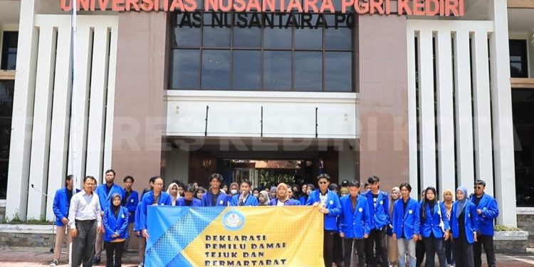 Civitas Akademika Universitas Nusantara PGRI Kediri, Deklarasi Pemilu 2024 Aman dan Damai