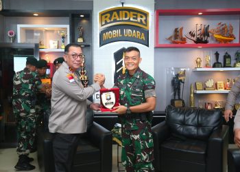 GIAT KUNJUNGAN KERJA KAPOLDA KEPRI KE MAKO YON MARINIR 10 SBY, YONIF RAIDER 136 DAN MAKO SATBRIMOB POLDA KEPRI