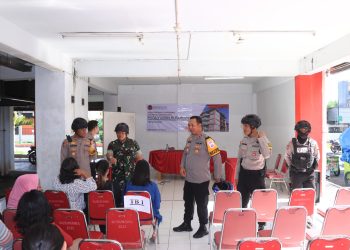 Polres Blitar Kota lakukan Patroli Skala Besar TNI/Polri, Pastikan Situasi Jelang Pemilu Aman Kondusif